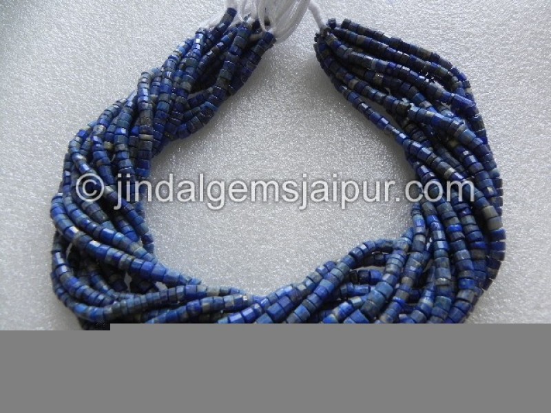 Lapis Faceted Tyre Shape Beads